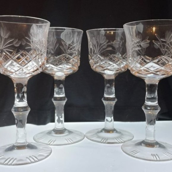 Waterford Crystal Dining Vintage Waterford Crystal Cordial Glasses